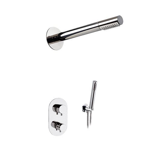 Wandmontiertes Duschsystem - AUBR01TI - Ama Luxury Shower - modern / mit Handbrause
