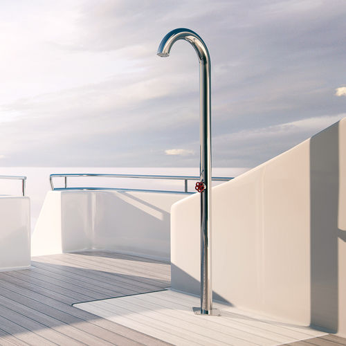 Außendusche für Pool - TI4800L - Ama Luxury Shower - gebürsteter Edelstahl / für Privatgebrauch