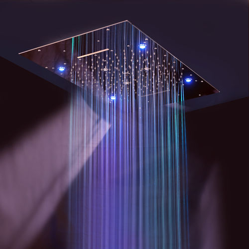 Deckenmontierter Duschkopf - UR 9000L  - Ama Luxury Shower - für Deckeneinbau / rechteckig / mit integrierter Beleuchtung