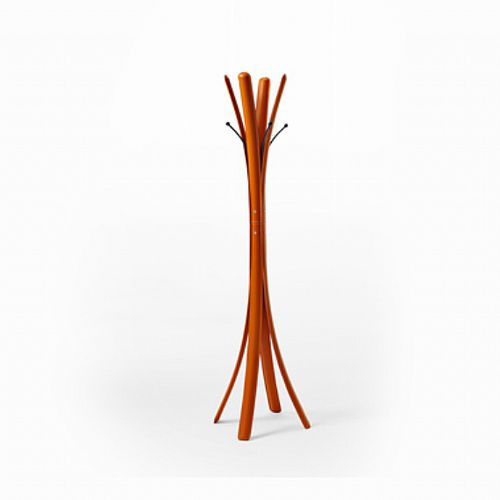 Bodenstehender Garderobenständer - ART - Julia - modern / aus lackiertem Stahl / Leder