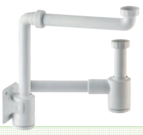 Syphon für Waschbecken / Kunststoff - 1950.611.5 - OMP TEA - PP