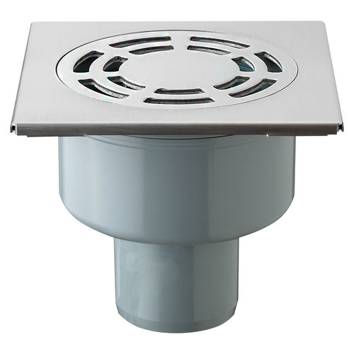 ABS-Bodenablauf - 2552.401.8 - OMP TEA - Stahl / für Bad / vertikal