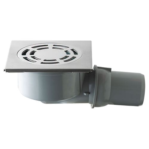 ABS-Bodenablauf - 2555.401.8 - OMP TEA - Stahl / für Bad / quadratisch