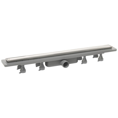ABS-Bodenablauf - 953.901.8 - OMP TEA - Edelstahl / für Bad / rechteckig