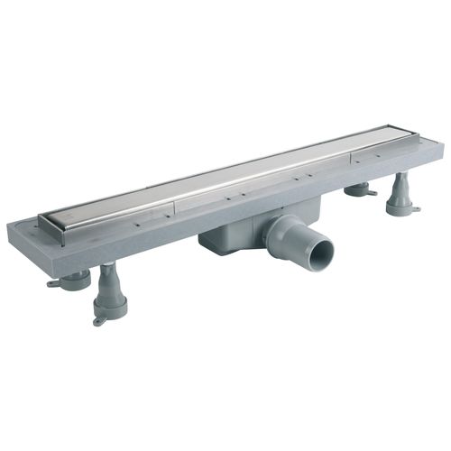 ABS-Bodenablauf - 973.801.8 - OMP TEA - Edelstahl / für Bad / rechteckig