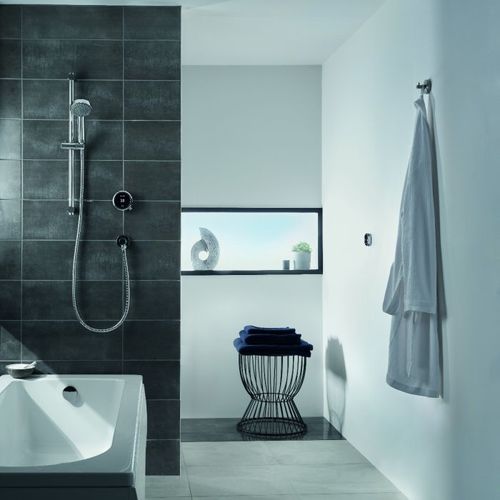 Wandmontiertes Duschsystem - QUARTZ TOUCH - aqualisa - modern / für Gewerbegebrauch / thermostatisch