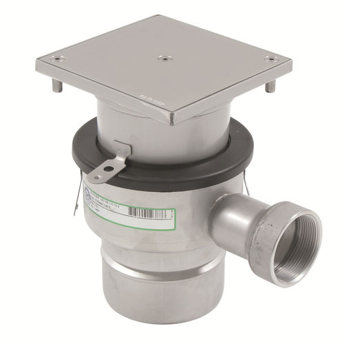 Quadratisches Kanalgitter Edelstahl 304 - Bodenablauf 250x250mm 2mm Dicke