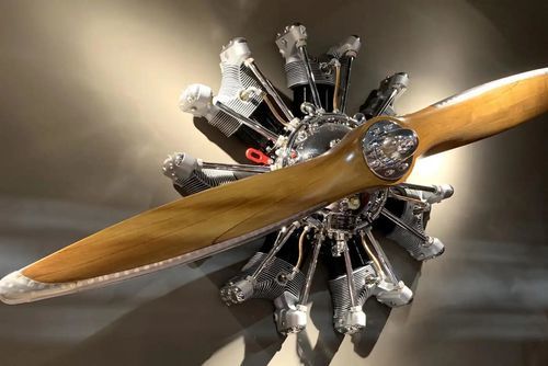 Luftfahrt-Skulptur - AIR-TAV0131 AIRPLANE ENGINE WALL DECOR - Arteinmotion - Metall / Wand / handgefertigt