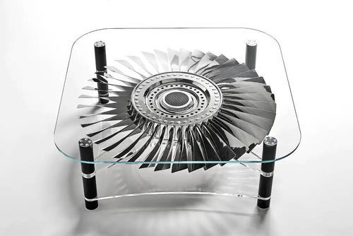 Flugzeugteile--Couchtisch - AIR-TAV0165 FURNITURE MADE FROM AIRPLANE PARTS - Arteinmotion - Design / Carbon / PMMA