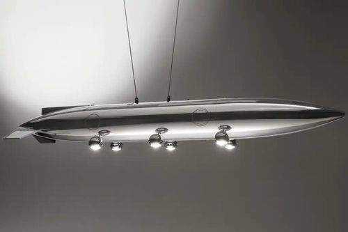 Luftfahrt-Deckenleuchte - AIR-ALP0170 LUXURY GARAGE CHANDELIER - Arteinmotion - originelles Design / rohrförmig / oval