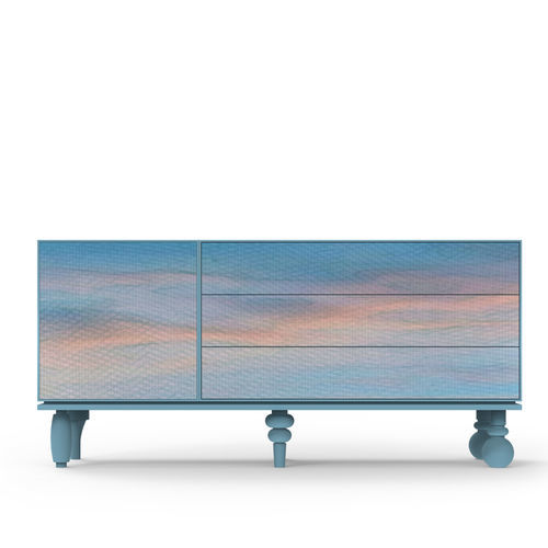 Modernes Sideboard - CB-1811 + BB-180 + FT-1 + FT-2 + FT-5 + FT-4 + N° 2 FT-6 - Momenti - MDF / Harz / Glasfaser