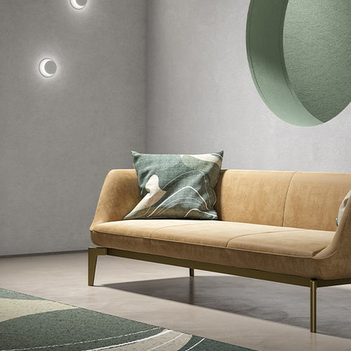 Kissen für Sofas - Pascal - Momenti - quadratisch / einfarbig / Motiv
