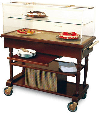 Dessertwagen - SATURNE : 308R - SERVIZIAL - für Gewerbegebrauch / gekühlt / Holz