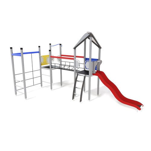 Holz-Spielplatzgerät - UNIPLAY ESSENTIALS SINOPE  - HAGS Aneby AB - HPL / Kordel / modular
