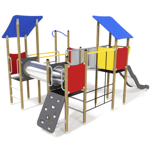 Stahl-Spielplatzgerät - UNIMINI ESSENTIALS IO  - HAGS Aneby AB - Kordel / modular / zum Klettern