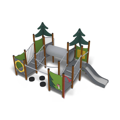 Spielplatzgerät für Kindergarten - UNIMINI BERGVIKEN - HAGS Aneby AB - für öffentliche Bereiche / für öffentliche Anlagen / Kiefer