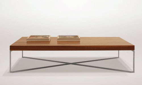 Moderner Couchtisch - STUDIO - VIOSKI - Holz / Metall / rechteckig
