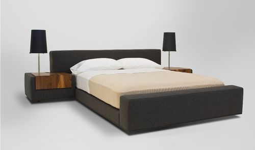 Doppelbett - ZURICH - VIOSKI - modern / Polster / Eiche