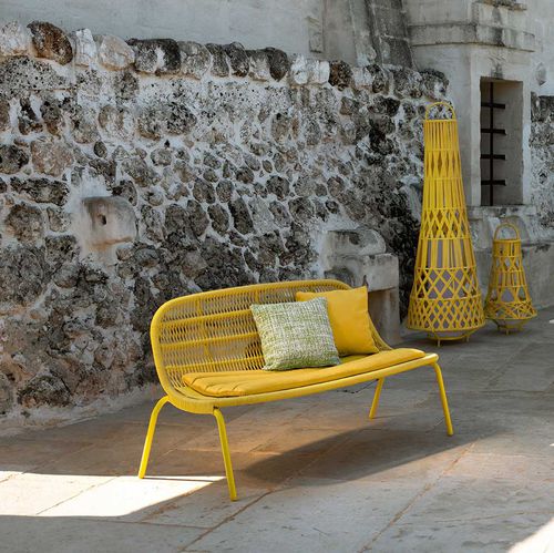 Modernes Sofa - PANAMA LOVE - TALENTI - für Garten / Stoff / Kordel