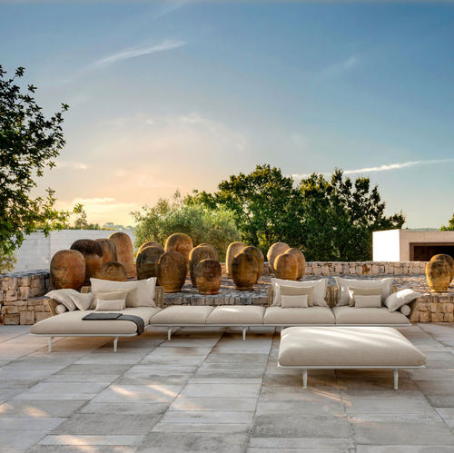 Modulsofa - CRUISE ALU - TALENTI - Eck / modern / für Garten