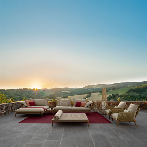Modulsofa - CRUISE - TALENTI - modern / für Garten / Stoff