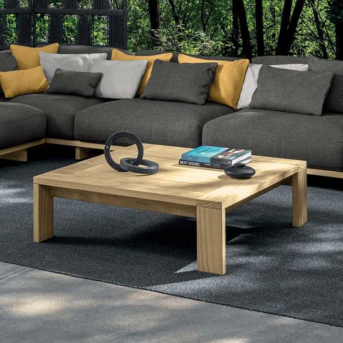 Moderner Couchtisch - ARGO - TALENTI - Holz / Gestell aus Holz / rechteckig
