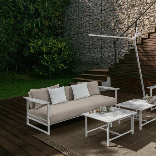 Modernes Sofa - RIVIERA - TALENTI - für Garten / Stoff / mit Kufengestell
