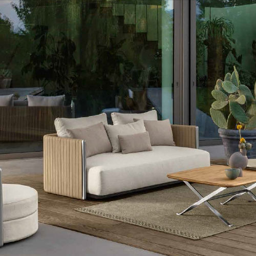 Modernes Sofa - GEORGE - TALENTI - für Außenbereich / Stoff / mit Armlehnen