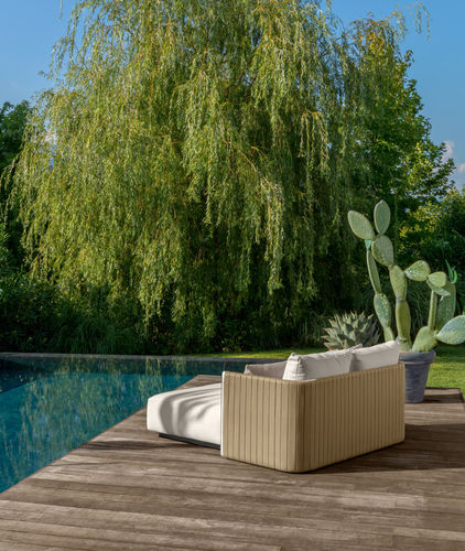 Garten-Bett / Standard - GEORGE - TALENTI - Doppelbett / modern / Stoff