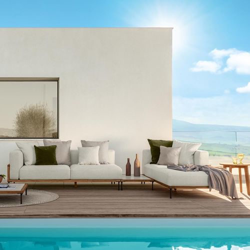 Modulsofa - CLEO - TALENTI - Eck / modern / für Garten