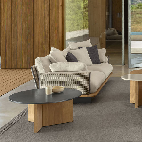 Modernes Sofa - VENICE - TALENTI - für Garten / Stoff / mit Armlehnen