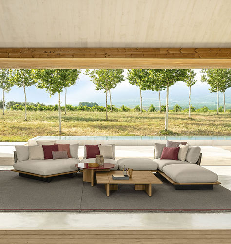 Modernes Sofa - VENICE - TALENTI - für Wohnzimmer / für Außenbereich / Stoff