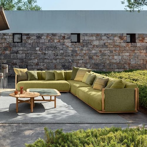 Modulsofa - JUN - TALENTI - modern / für Außenbereich / Stoff