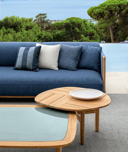 Modernes Sofa - JUN - TALENTI - für Außenbereich / Stoff / mit abziehbarem Bezug
