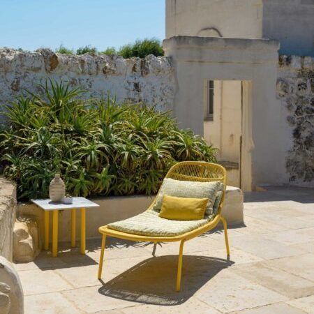 Moderner Couchtisch - PANAMA - TALENTI - Aluminium / Feinsteinzeug / Gestell aus Aluminium