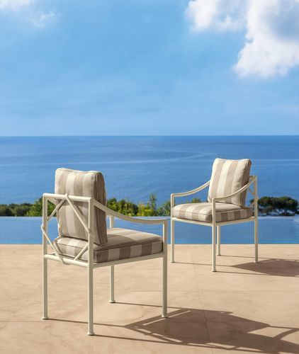 Moderner Esszimmerstuhl - CAPRI - TALENTI - für den Innenraum / für Außenbereich / Aluminium