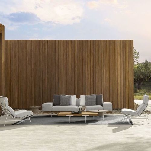 Modernes Sofa - ALLURE - TALENTI - für Außenbereich / Stoff / mit abnehmbarem Bezug