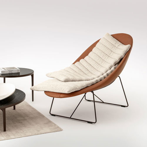 Moderner Sessel - PANAMA LIVING - TALENTI - Leder / Polyurethanschaum / Stoff