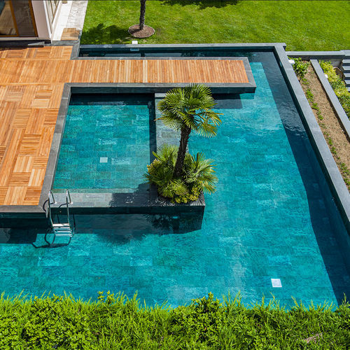 Porzellanfliesen - VERDE GUATEMALA - Serapool - für den Innenraum / für Pool / Boden