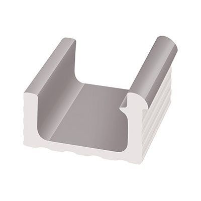 Abflussrinne für Pool - KP109.1 - Serapool - grau / Eck