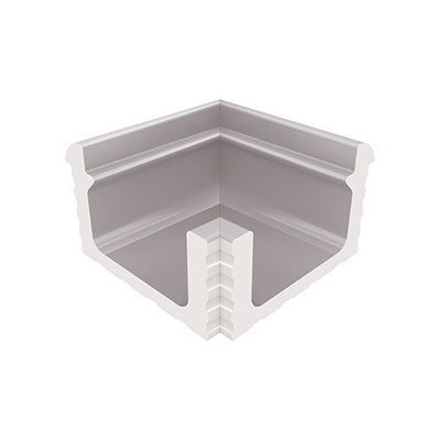 Abflussrinne für Pool - KP149.1 - Serapool - grau / Eck
