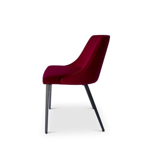 Moderner Stuhl - ASANA - Mazzoli Design - für den Innenraum / Samt / Metall