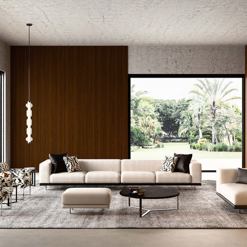 Kompaktes Sofa - FIFTY FIVE - Mazzoli Design - modern / für Wohnzimmer / Baumwolle