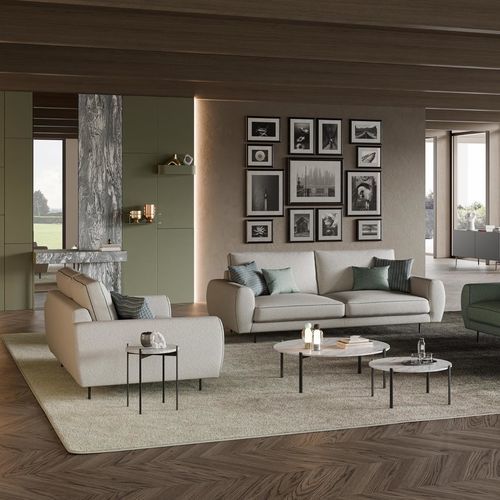 Modernes Sofa - ETHAN - Mazzoli Design - für Wohnzimmer / Stoff / Baumwolle