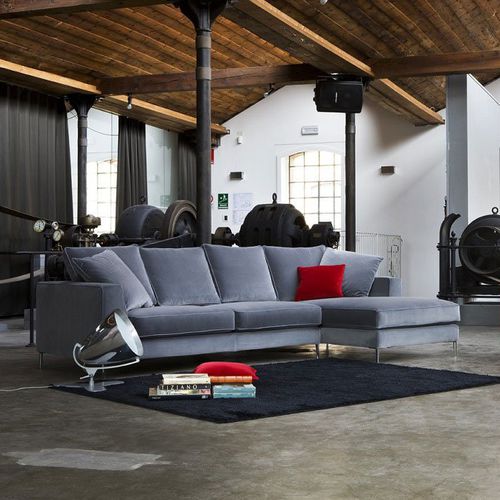 Modernes Sofa - PRESTIGE - Mazzoli Design - Eck / für Wohnzimmer / Stoff