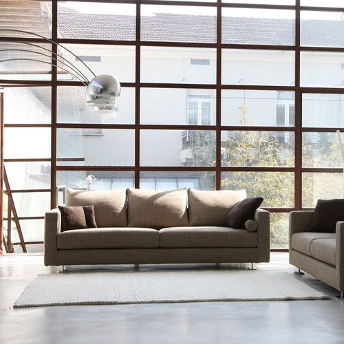 Modernes Sofa - MANHATTAN - Mazzoli Design - für Wohnzimmer / Stoff / Leder