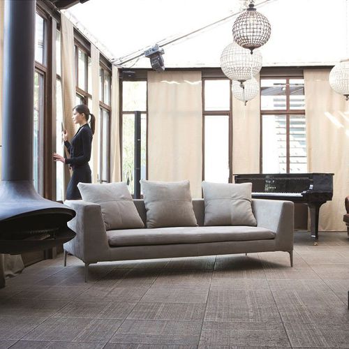 Modernes Sofa - PRIVILEGE - Mazzoli Design - Eck / für Wohnzimmer / Stoff