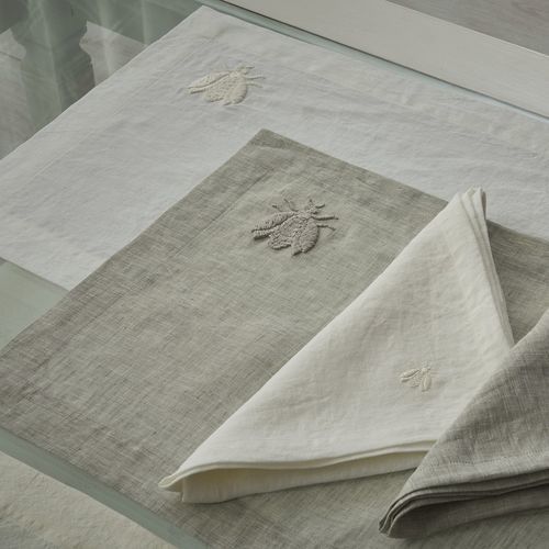 Leinen-Tischset - APE GRANDE  - MASTRO RAPHAEL - modern / bestickt / für Gewerbegebrauch