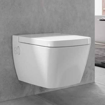 Wandhängendes WC - TECEONE - TECE - Keramik / mit eingebauter Spülung / modern