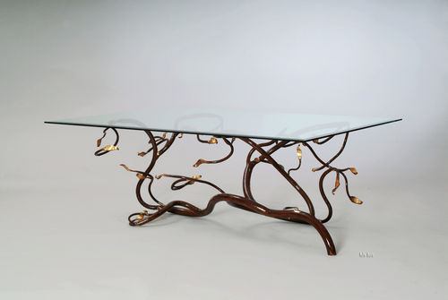Designtisch / originell - KELLIAS - Maximusarredi - Schmiedeeisen / Gestell aus Schmiedeeisen / rechteckig